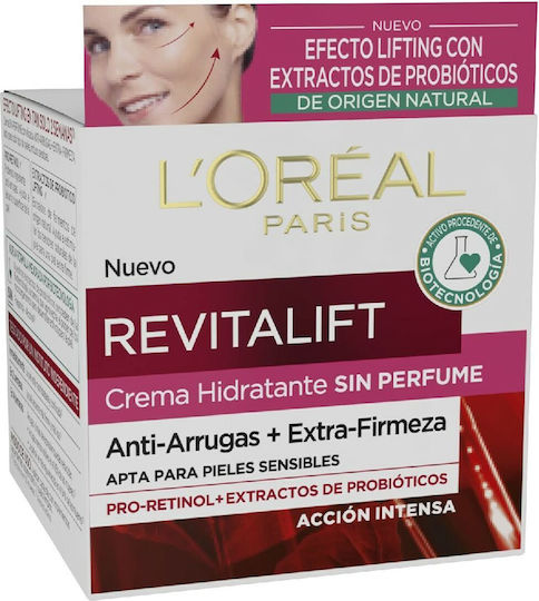 L'Oreal Paris Revitalift Creme de Fata de Zi cu SPF15 pentru Hidratare Anti-îmbătrânire și Tonifiere cu Retinol 50ml