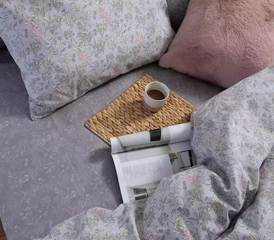 Nef-Nef Homeware Set Cearșafuri 240x270cm. Odete Gri 4buc