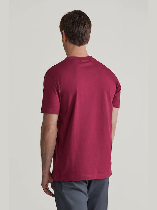 Gant Archive Shield Men's Short Sleeve T-shirt Rich Wine