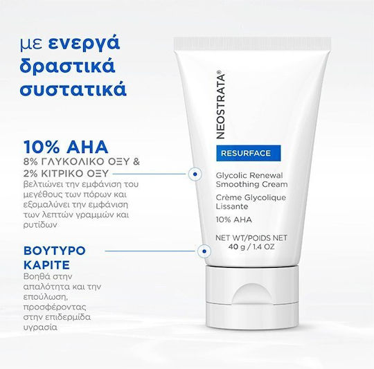 Neostrata Resurface Ενυδατική Κρέμα Προσώπου Ημέρας με AHA 40gr