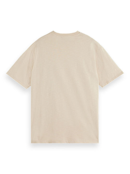 Scotch & Soda Pocket Ανδρικό T-shirt Κοντομάνικο Parchment