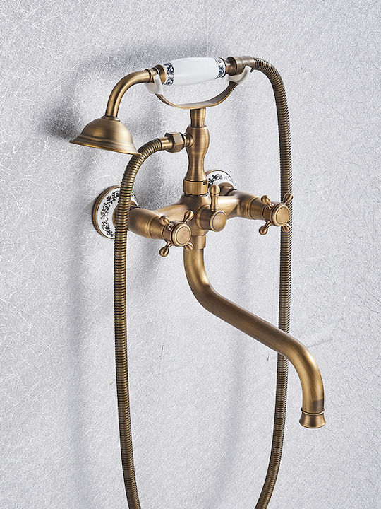 Mischung Bade- / Duscharmatur Badewanne Komplettes Set Bronze Mischung Bade- / Duscharmatur Badewanne Komplettes Set Bronze