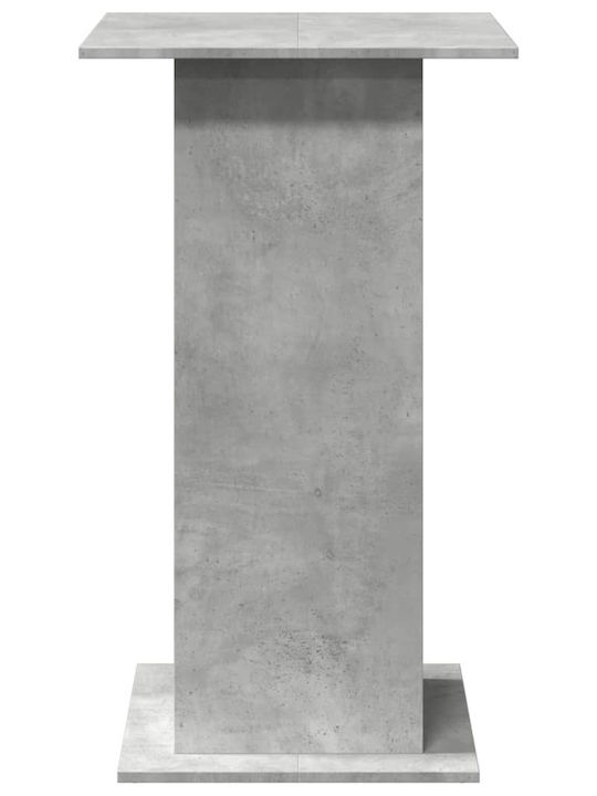 Τραπέζι Μπαρ Ξύλινο Γκρι 60x60x102εκ.
