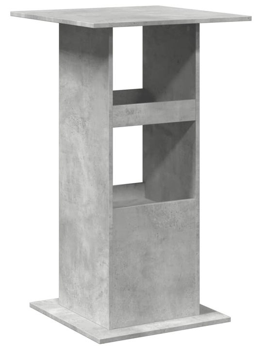 Τραπέζι Μπαρ Ξύλινο Γκρι 60x60x102εκ.
