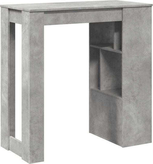 Бар Маса Дървена Сива 102x50x103.5 см