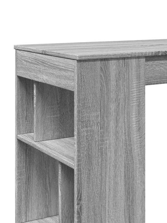 Table Bar Wooden Grey Sonoma 102x50x103.5cm