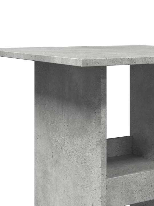 Τραπέζι Μπαρ Ξύλινο Γκρι 60x60x102εκ.