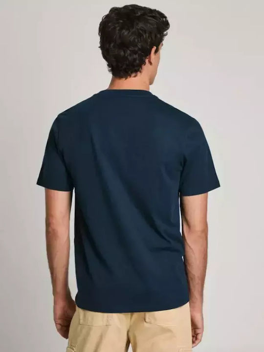 Pepe Jeans Ανδρικό T-shirt Κοντομάνικο Navy Blue