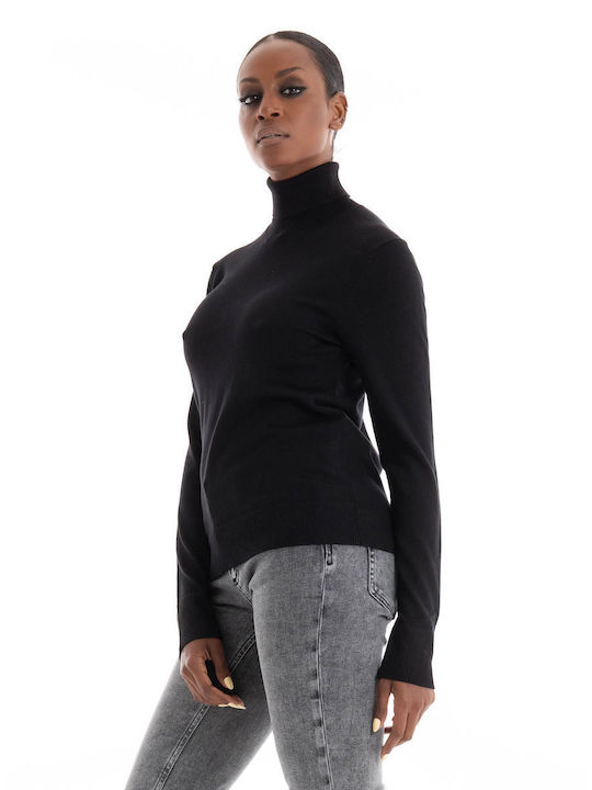 Jack & Jones Women's Sweater Turtleneck Black