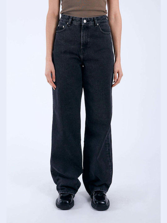 Drdenim Women's Cotton Trousers in Relaxed Fit Black