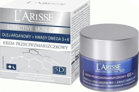 Ava Laboratorium L'arisse 5D Argan Oil & Omega 3+6 Fatty Acids 65+ Extra Rich Anti-aging and Firming Face Cream with Argan Oil 50ml