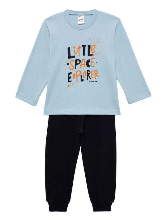Minerva Kids' Pajamas Winter Sky Blue Space
