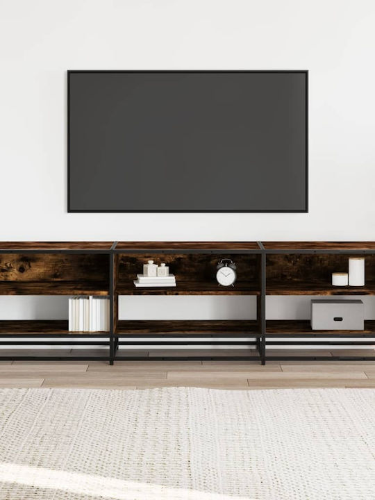 TV Stand from Metal & Wood Smoky Oak L180xW40xH46cm