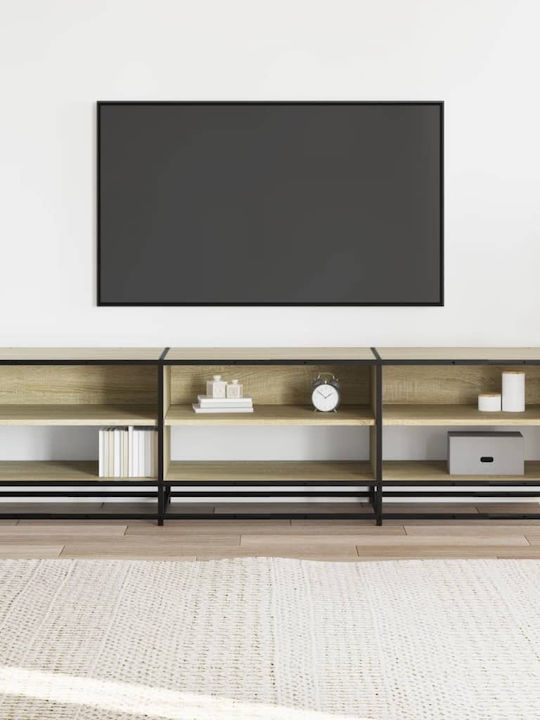 TV Stand from Metal & Wood Sonoma Oak L180xW40xH46cm