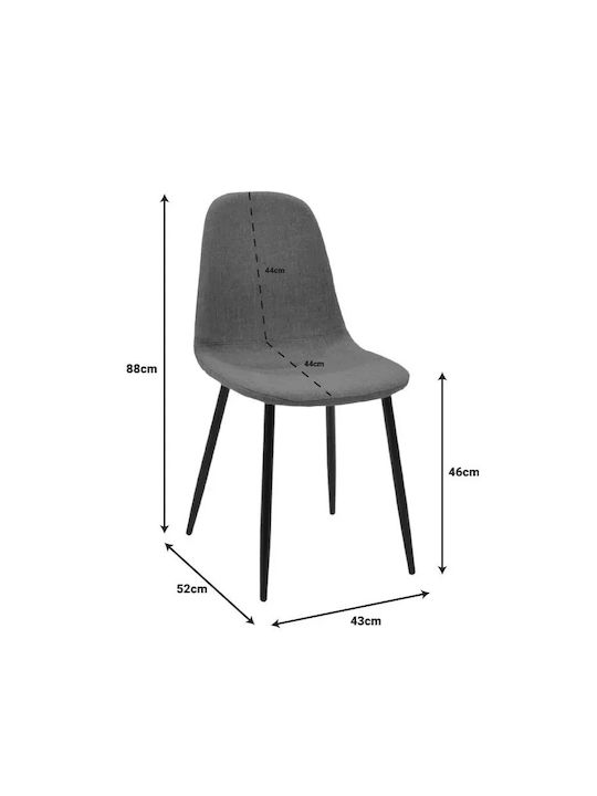 Bella Dining Room Velvet Chair Rotten Apple 43x52x88cm