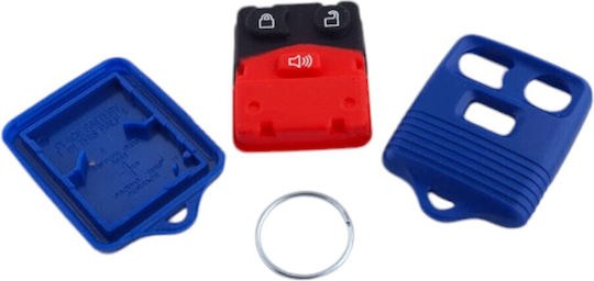 Car Key Shell with Blade with 3 Buttons for Ford