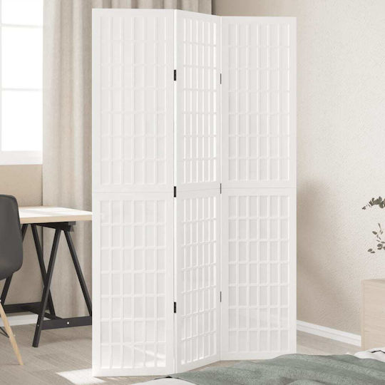 vidaXL Decorative Room Divider Wooden with 3 Panels 105x180cm