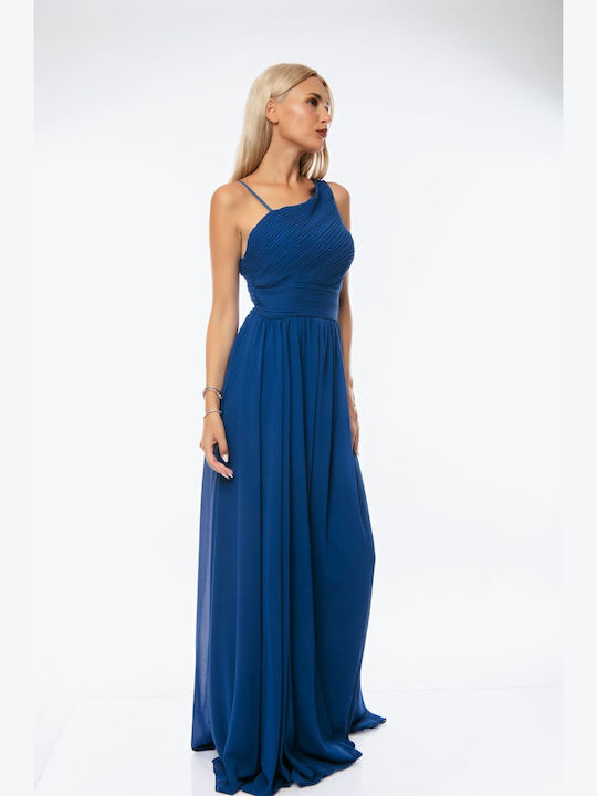 Sommer Maxi Abendkleid Blau Rüa