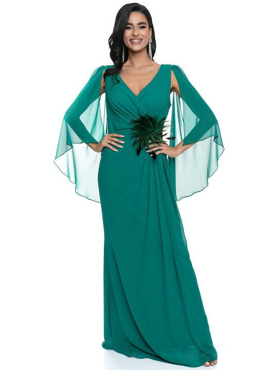 RichgirlBoudoir Summer Maxi Dress for Wedding / Baptism Green