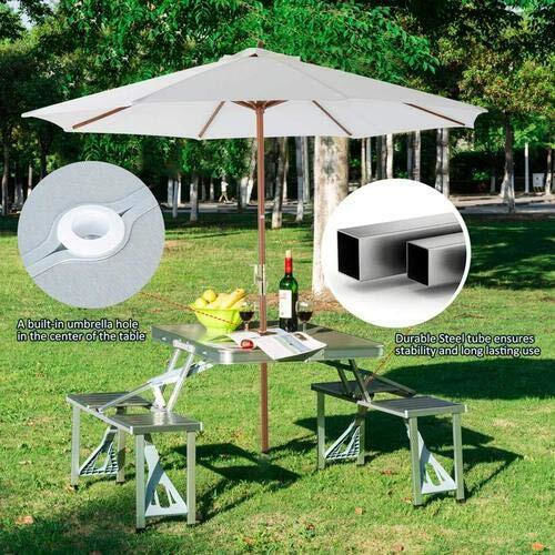 Table Product Dimensions 38.1 W X 83.8 L X 10.2 H cm Foldable Portable Beach Camping Holidays Trips Events Chairs Integrated Vk89