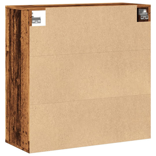 vidaXL Wood Bathroom Cabinet L80xW33xH80cm Brown