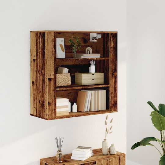 vidaXL Wood Bathroom Cabinet L80xW33xH80cm Brown