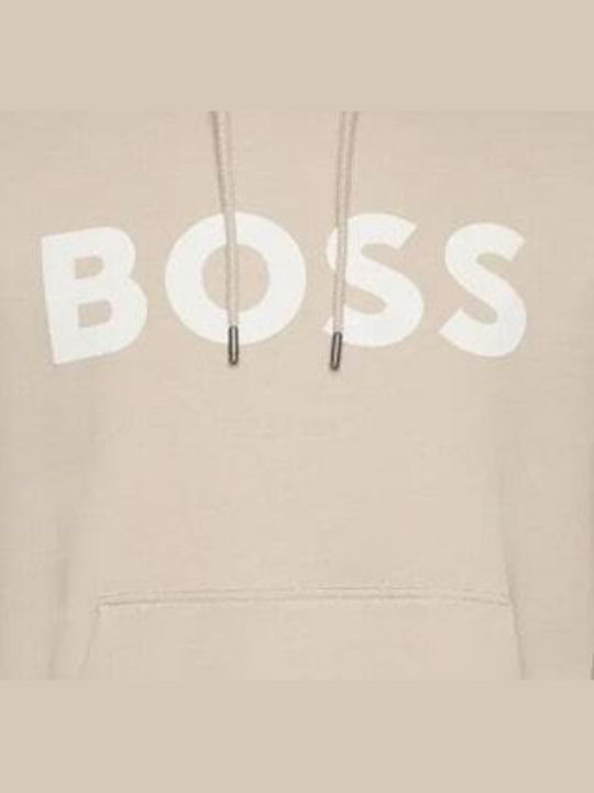 Hugo Boss Men's Sweatshirt with Hood Beige