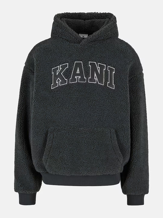 Karl Kani Men's Sweatshirt with Hood Anthracite-black, Anthracite Grey