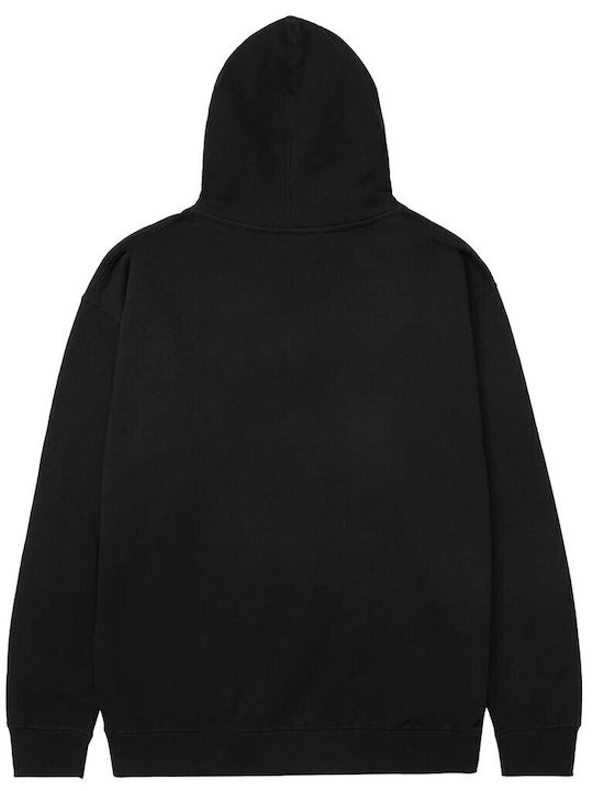 Flower Ζακέτα με Κουκούλα Black
