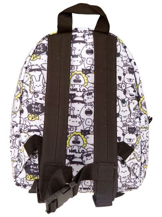 Tuc Tuc Crazy Lemons School Bag Backpack Elementary, Elementary in White color