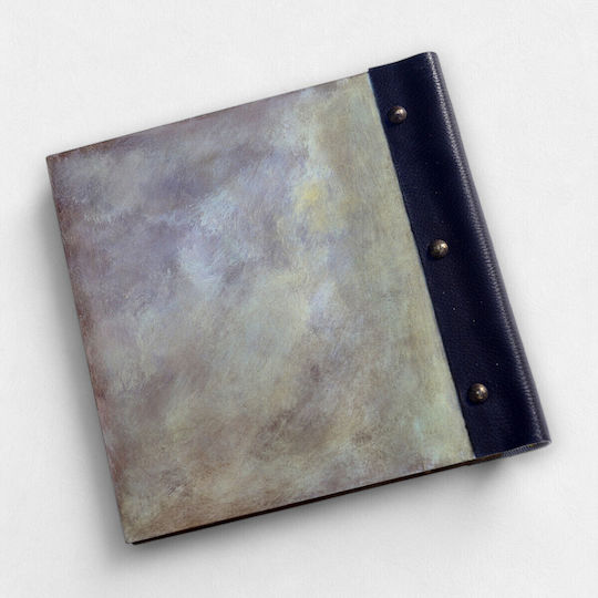 Album din Lemn Făcut Manual Artefact Crini Inele 24x26cm