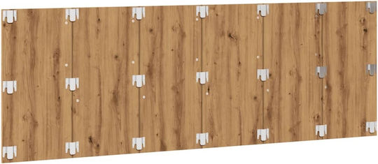 vidaXL Wooden Bed Headboard Brown 240x80cm