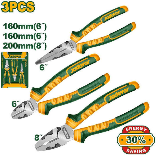 Jadever JDPS0613 Pliers Length 160mm 3pcs