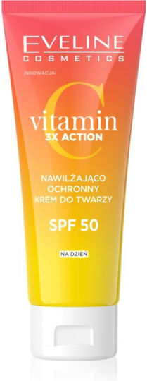Eveline Vitamin C 3xaction Moisturizaco - Protective Face Cream Spf50 Per Day 30ml