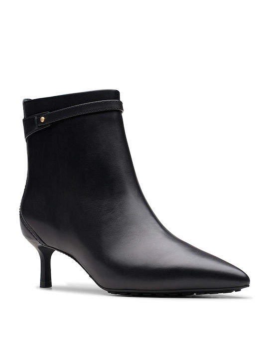 Clarks Leder Damen Knöchelstiefel Schwarz