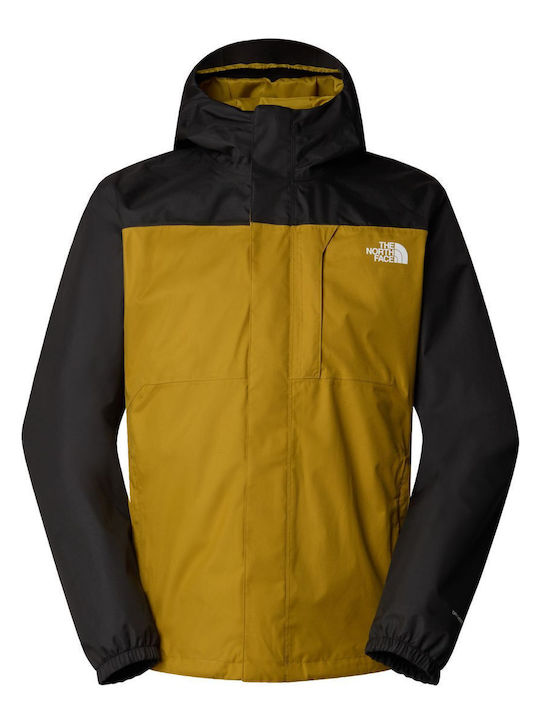 Quest Triclimate 3 in 1 Winter Jacket Waterproof and Windproof Amber Green, Tnf Black