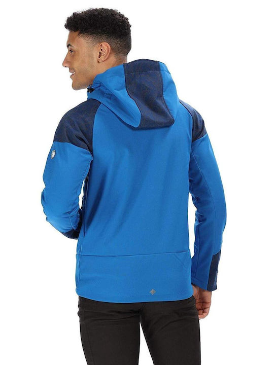 Regatta Men's Winter Softshell Jacket Waterproof and Windproof Blue