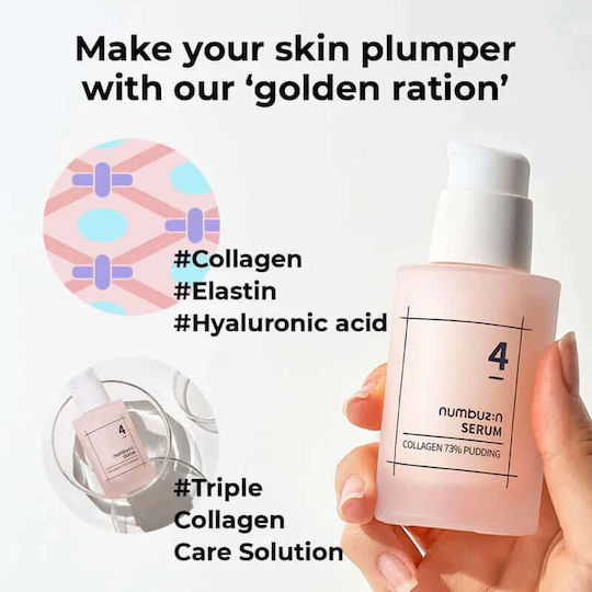 Numbuzin No.4 Moisturizing & Anti-aging Serum Face with Niacinamide & Hyaluronic Acid for Radiance & Firming 50ml