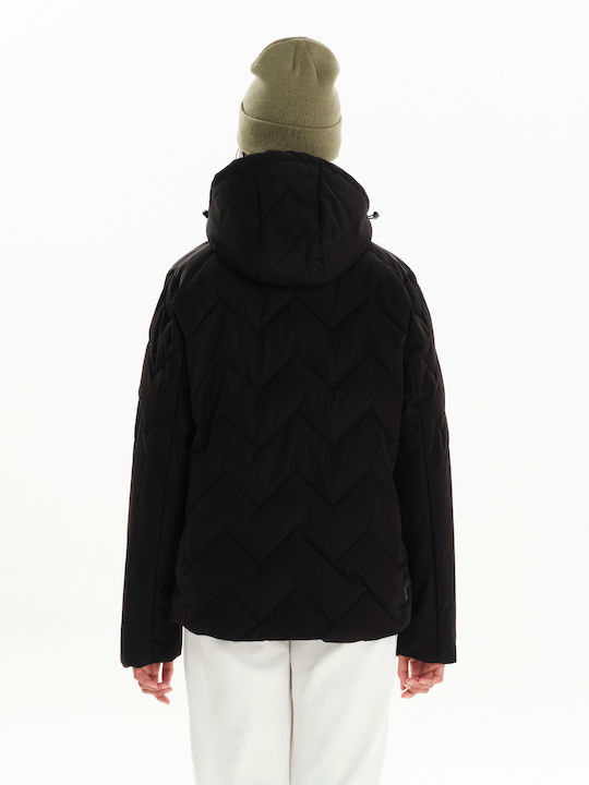 Scurtă Jachetă de femei Puffer Black