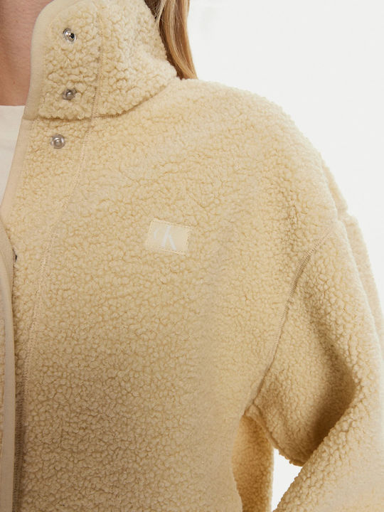 Sherpa Γυναικείο Καφέ Overshirt