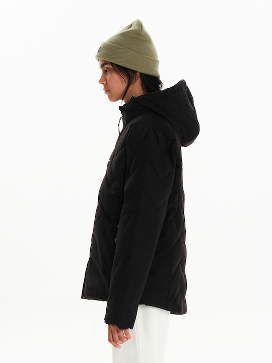 Scurtă Jachetă de femei Puffer Black
