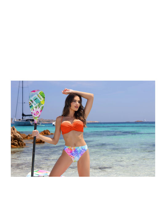 Etna Set Bikini με Ενίσχυση Πορτοκαλί