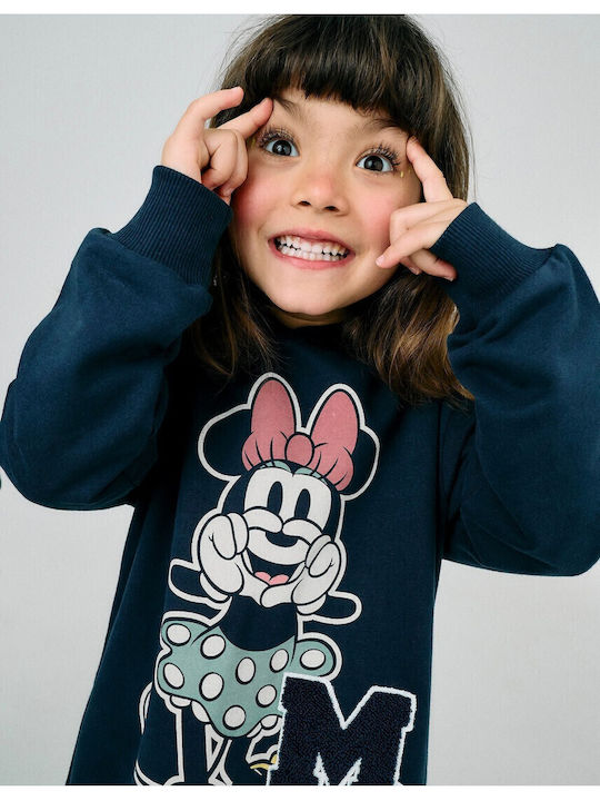 Children's Dress Sweatshirt Long Sleeve Dark Blue