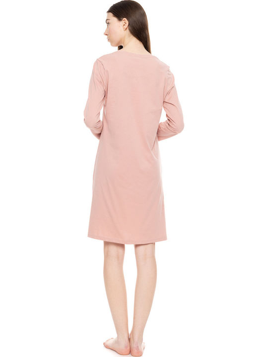 Pink Label Winter Women's Nightdress Pink