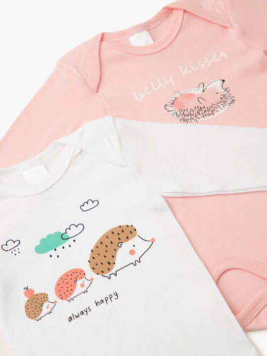 Minerva Belly Kisses Long-Sleeved Multicolour 2pcs