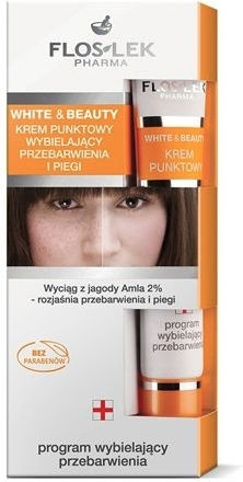 Floslek White & Beauty Spot Cream Whitening Discolorations Freckles 20ml