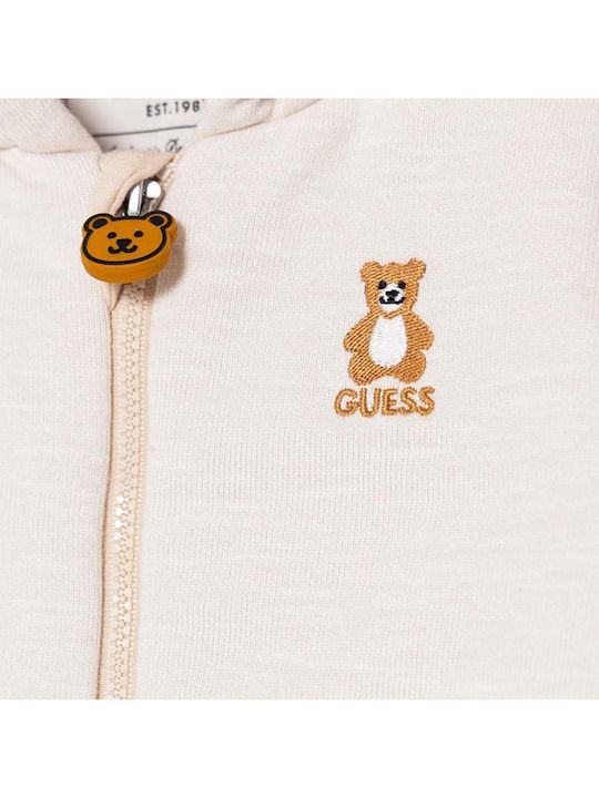Guess Бебешко Боди за Излизане Дълъг ръкав Beige