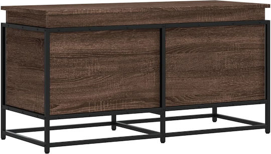 vidaXL Dekorative Truhe Hölzernes Braun 100x40x51.5cm