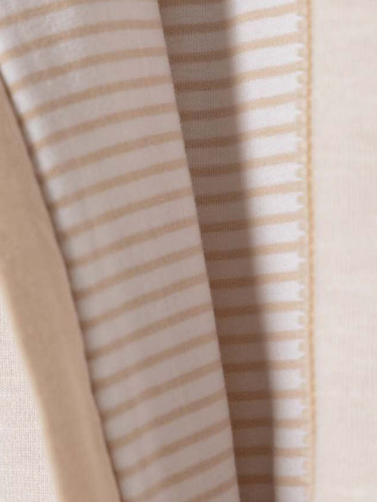 Guess Бебешко Боди за Излизане Дълъг ръкав Beige
