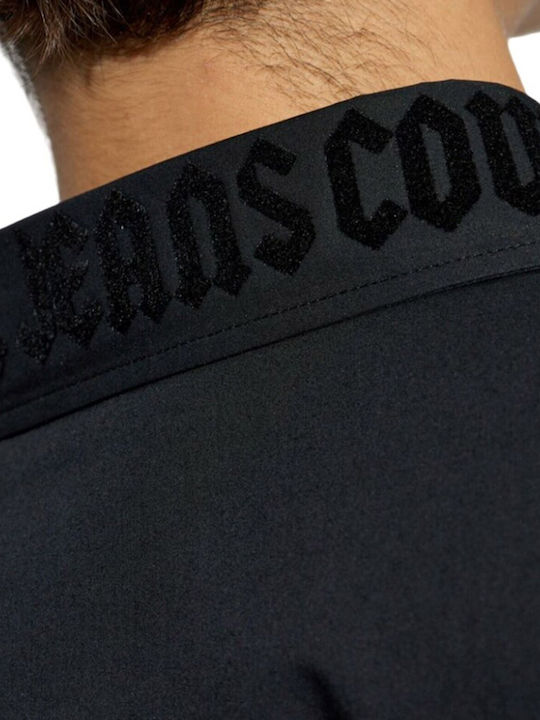 Long-sleeved Cotton Shirt Black